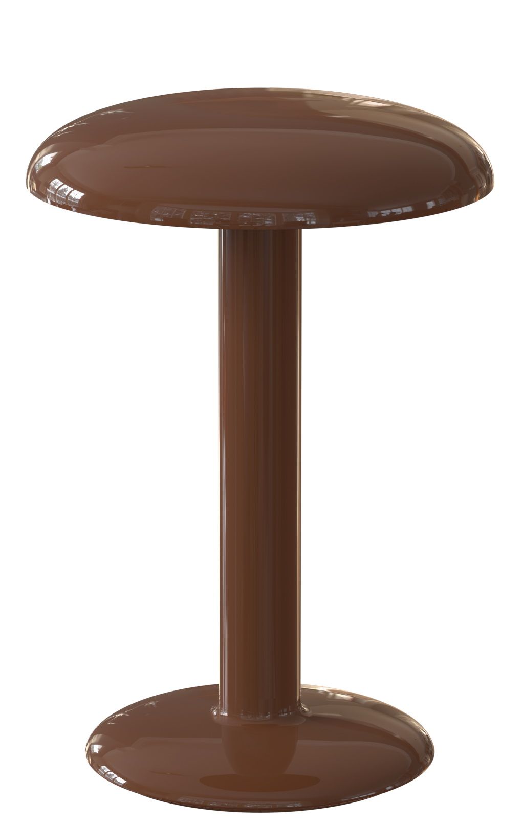 Braune Gustave Akkuleuchte von Flos: Tischleuchte mit lackierter Oberfläche für stimmungsvolle Beleuchtung.